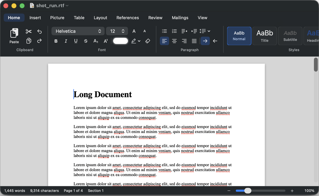 WordCraft editing a document
