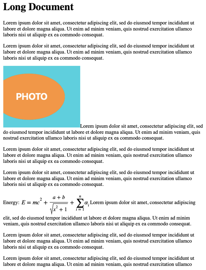 Pictures and equations