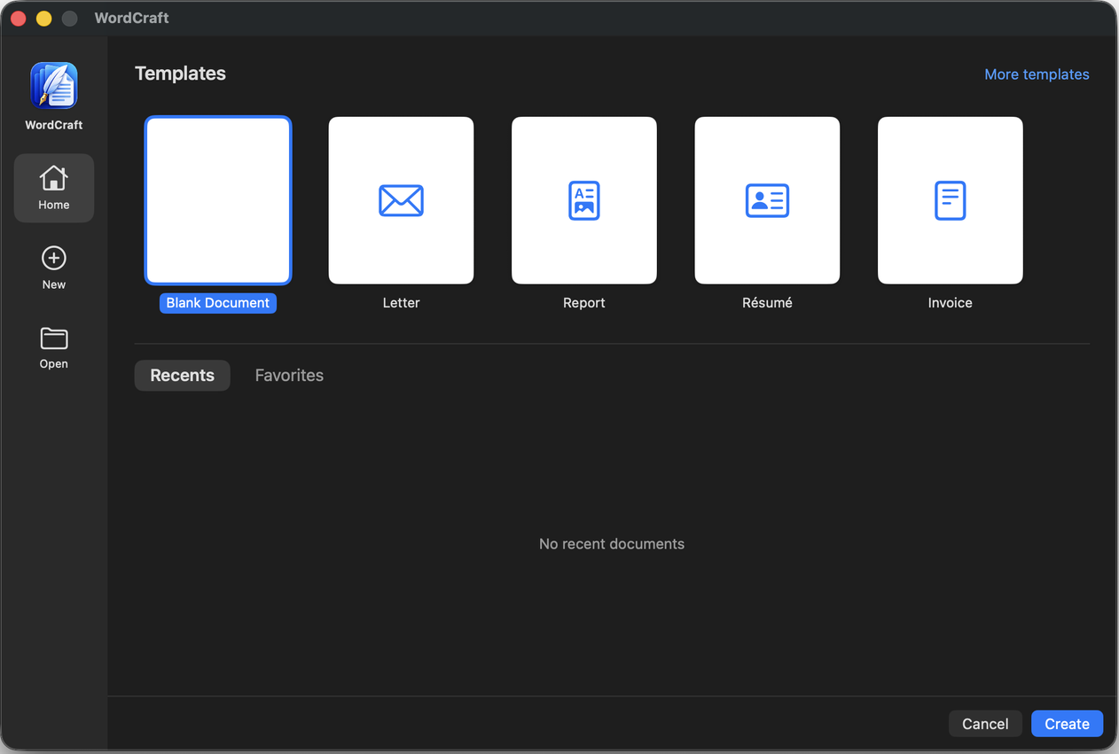 Start screen